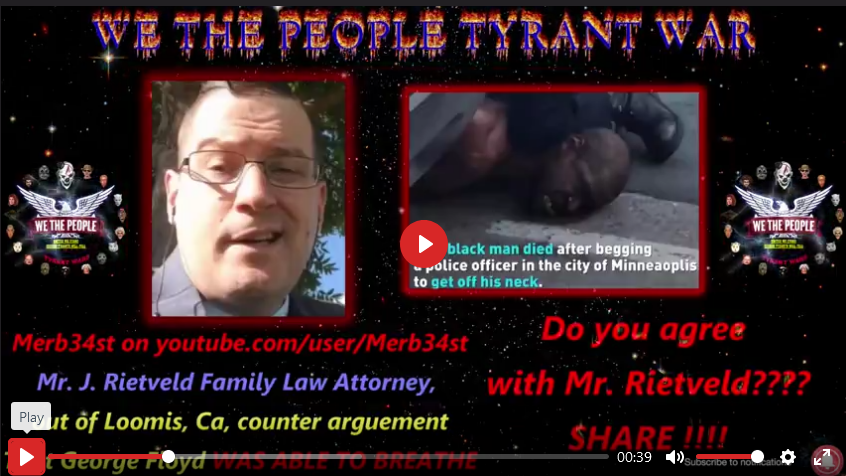 Merb- Jon Reitveld Attorney Horrible View On The Floyd Incident